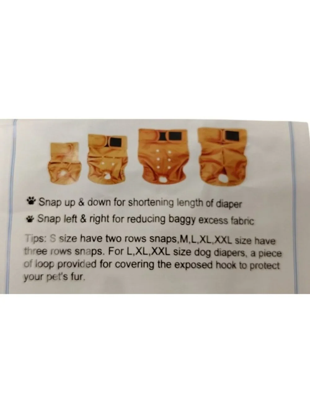 Reusable Washable Female Dog Diapers 3-Pack Medium By Langsprit